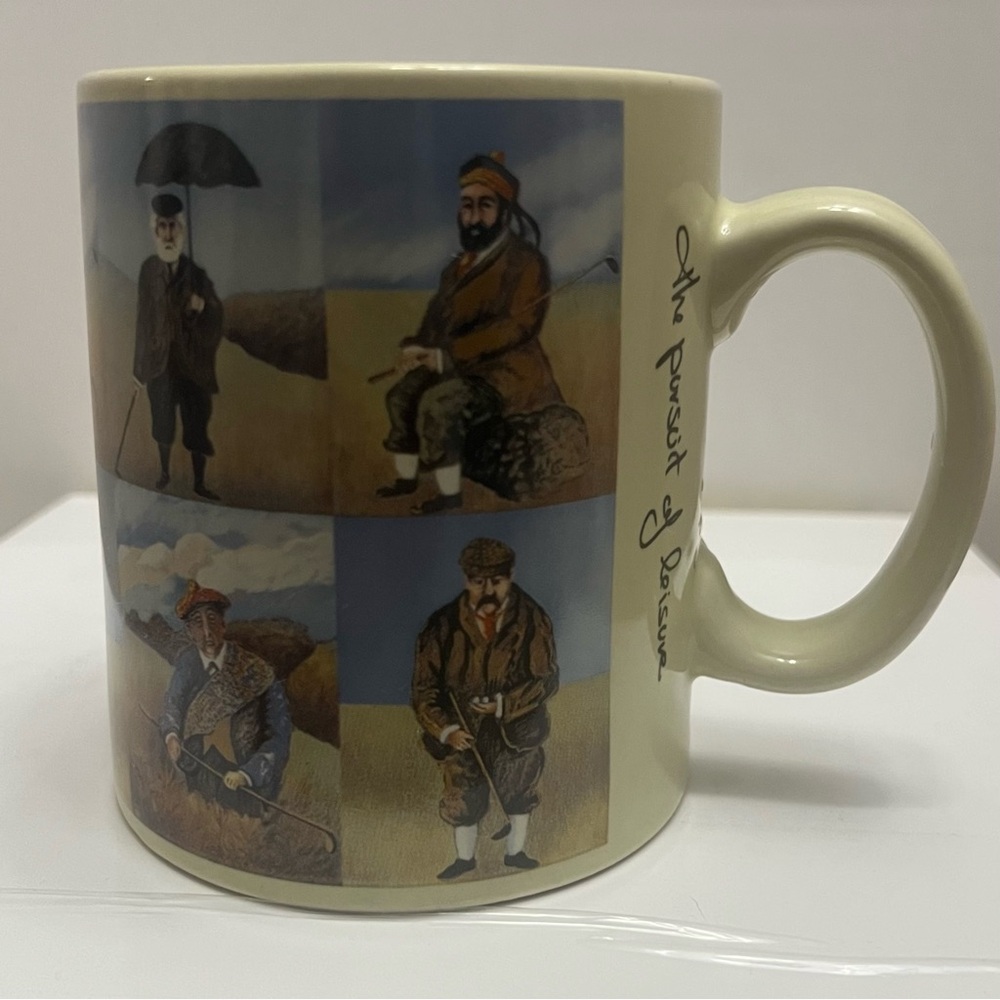 California Pantry 2003 The Pursuit of Leisure Guy Buffet Cup Coffee Ceramic Mug